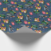 Papier Cadeau Gremlins™ 80's Retrowave Pattern (Coin)