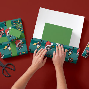 Papier Cadeau Gremlins   Motif de Noël comique