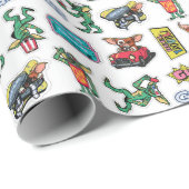 Papier Cadeau Gremlins™ Sticker Fun Pattern (Coin rond)