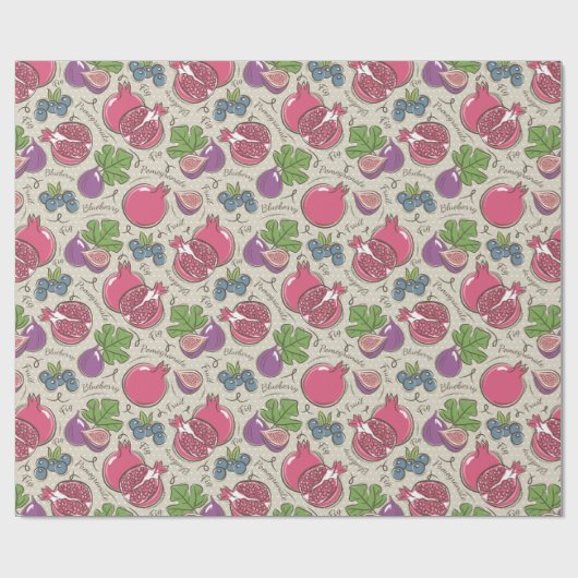 Papier Cadeau Grenade (Plat)