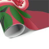 Papier Cadeau grenade noire (Coin rond)