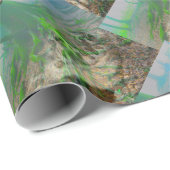 Papier Cadeau Grenouille (Coin rond)