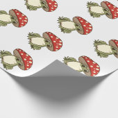 Papier Cadeau Grenouille aux champignons mignons (Coin)