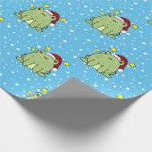 Papier Cadeau Grenouille de Noël (Coin)