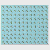 Papier Cadeau Grenouille de yoga (Plat)