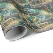 Papier Cadeau Grenouille Hillbilly (Coin rond)