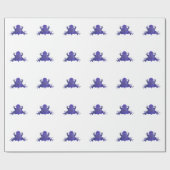 Papier Cadeau Grenouille pourpre (Plat)