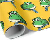 Papier Cadeau Grenouille souriante (Coin rond)