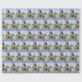 Papier Cadeau Grenouille tenant une bouillie de bière (Plat)