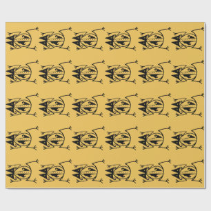 Papier Cadeau Grenouille tribale art animal tribal