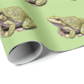 Papier Cadeau Grenouille verte (Coin rond)