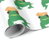 Papier Cadeau Grenouille verte (Coin rond)