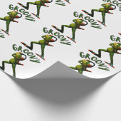 Papier Cadeau Grenouille verte super (Coin)