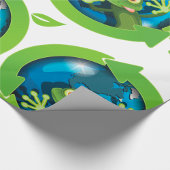 Papier Cadeau Grenouille verte Terre