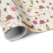 Papier Cadeau Grenouilles (Coin rond)