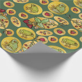 Papier Cadeau Grenouilles et fraises (Coin)