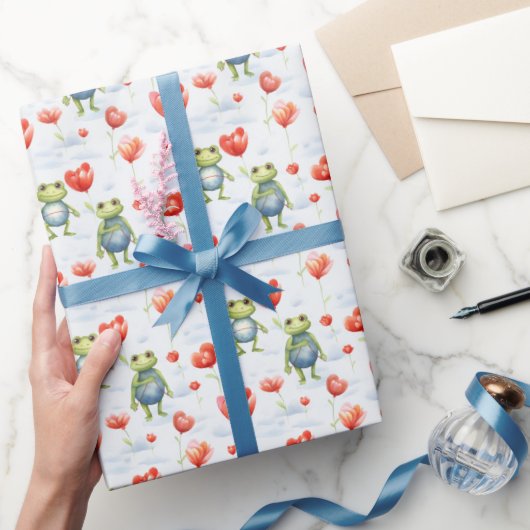 Papier Cadeau Grenouilles et rougeurs (Cadeaux)