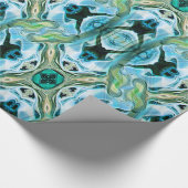 Papier Cadeau Grenouilles nageant...... (Coin)