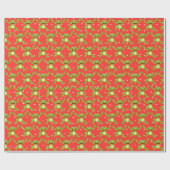 Papier Cadeau Grenouilles Saut Sur Pois (Plat)
