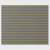 Papier Cadeau Grey, Faux Gold 63e (Soixante-troisième) (Plat)