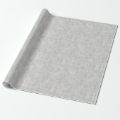 Papier Cadeau Grey Faux Linen Wedding (Déroulé)