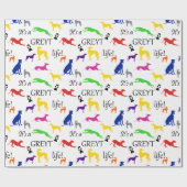 Papier Cadeau Greyhound, c'est une citation de Greyt Life  (Plat)