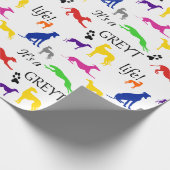 Papier Cadeau Greyhound, c'est une citation de Greyt Life  (Coin)