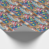 Papier Cadeau Greyhound Gâteau de vacances : Noël festif (Coin)