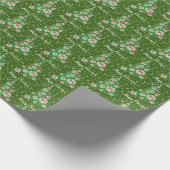 Papier Cadeau Greyhound Lurcher Chien de Noël Arbre de Noël Vert (Coin)