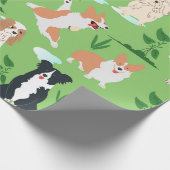 Papier Cadeau Gribouillis de chien (Coin)