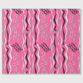 Papier Cadeau Gribouillis Rockabilly (Plat)