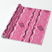 Papier Cadeau Gribouillis Rockabilly (Déroulé)