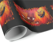 Papier Cadeau Griffe de dragon rouge (Coin rond)