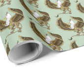 Papier Cadeau Griffin Imaginaire Griffin Mythologie (Coin rond)