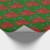 Papier Cadeau Griffin Rampant Gules (Coin)