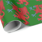 Papier Cadeau Griffin Rampant Gules (Coin rond)
