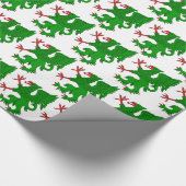 Papier Cadeau Griffin Rampant Vert (Coin)
