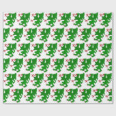 Papier Cadeau Griffin Rampant Vert (Plat)