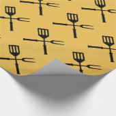 Papier Cadeau Gril de BBQ Barby Barbies de barbecue de barbecue (Coin)