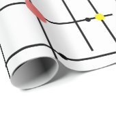 Papier Cadeau Grille atomique (Coin rond)