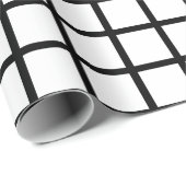 Papier Cadeau Grille blanche (Coin rond)