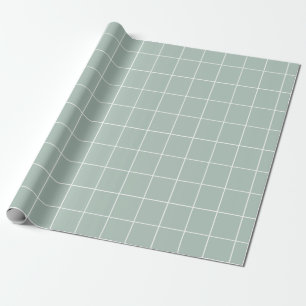 Papier Cadeau Grille bleue et blanche