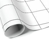 Papier Cadeau Grille de vérification du volet Windows (noir/blan (Coin rond)