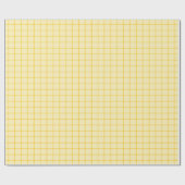 Papier Cadeau Grille jaune numérique (Plat)