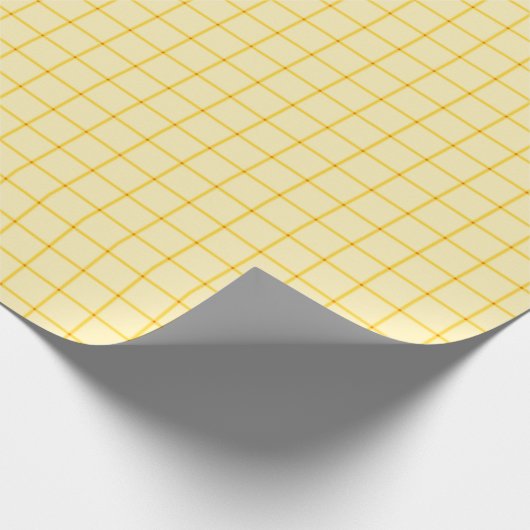 Papier Cadeau Grille jaune numérique (Coin)