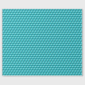 Papier Cadeau Grille moderne, turquoise, Teal et Aqua de diamant (Plat)