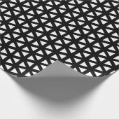 Papier Cadeau Grille noire et blanche (Coin)