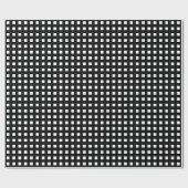 Papier Cadeau Grille noire et blanche (Plat)
