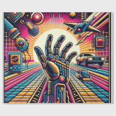 Papier Cadeau Grilles laser et thèmes Sci-Fi (Plat)