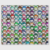 Papier Cadeau Grimaces (Plat)